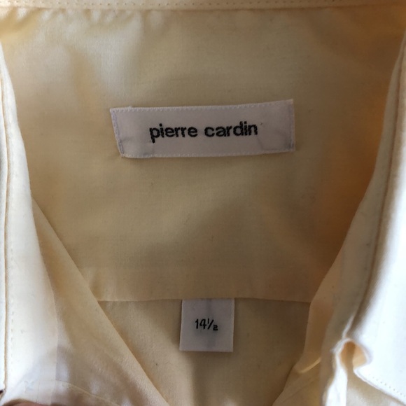 Vintage Pierre Cardin butter stick yellow button up short sleeve shirt - Picture 13 of 14